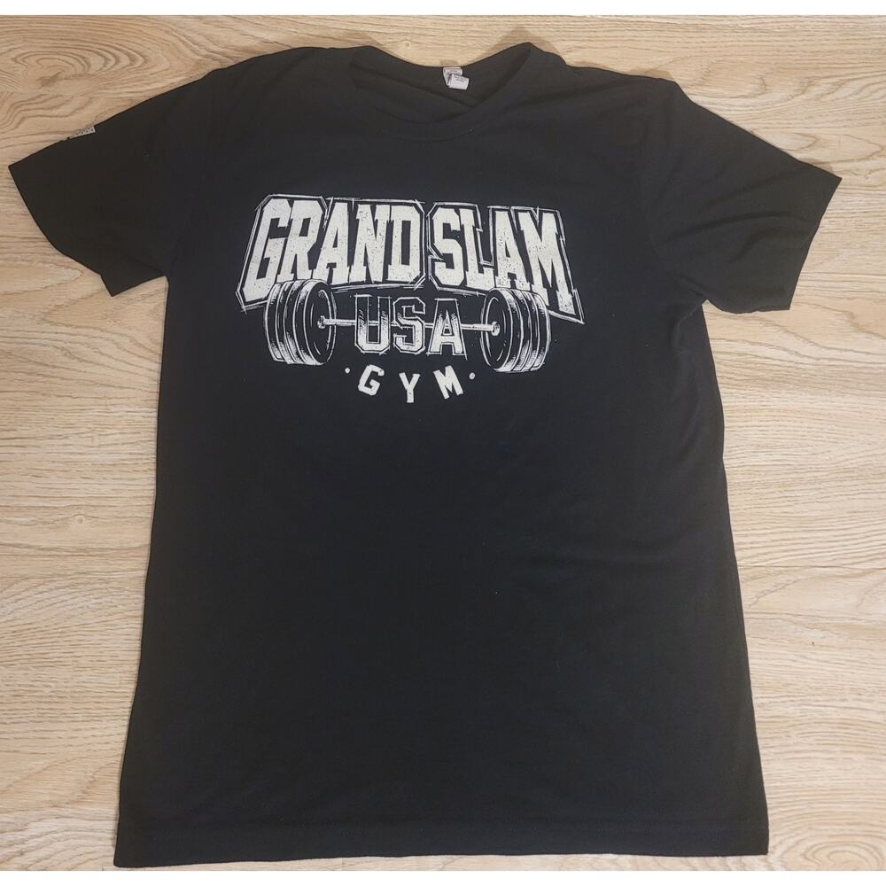 Grand Slam USA Gym Black Men's T-shirt Size Medium Pre-owned Weightlifting